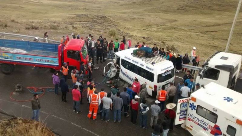 Seis heridos deja accidente de tránsito en carretera Trujillo - Huamachuco