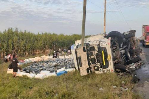 Accidente en la Panamericana, cerca a Paiján, deja 16 personas heridas
