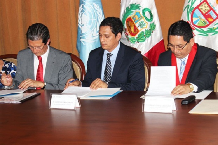 Presidente de Corte de La Libertad firmó acta de compromiso con la ONU