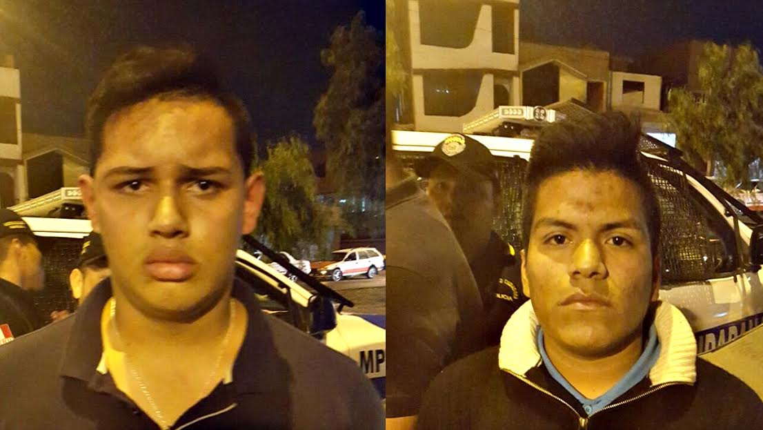 Trujillo: serenos capturan a dos sujetos acusados de asalto a transeúnte  
