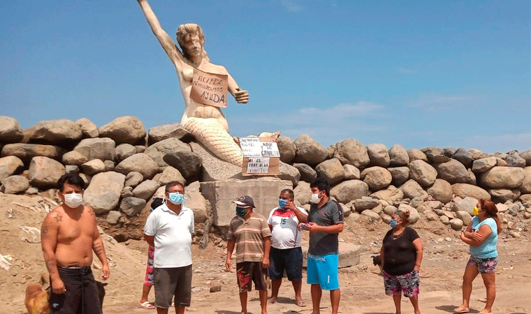 Pobladores de Buenos Aires cuelgan pedido de ayuda en sirena del balneario