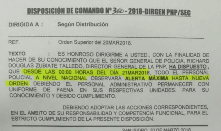 Policía Nacional declara alerta máxima tras aparición de Kenjivideos