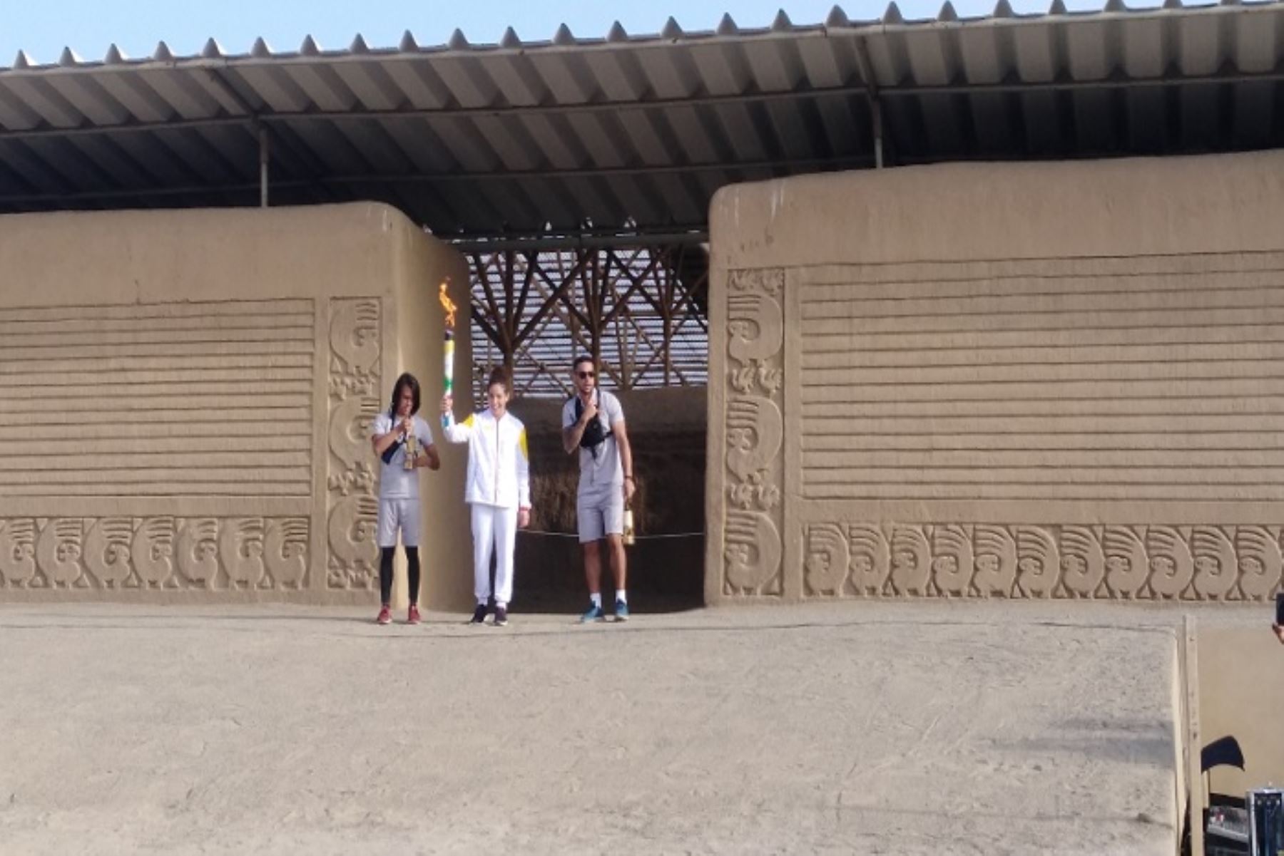 Trujillo: Antorcha de los Juegos Panamericanos se encendió en Chan Chan