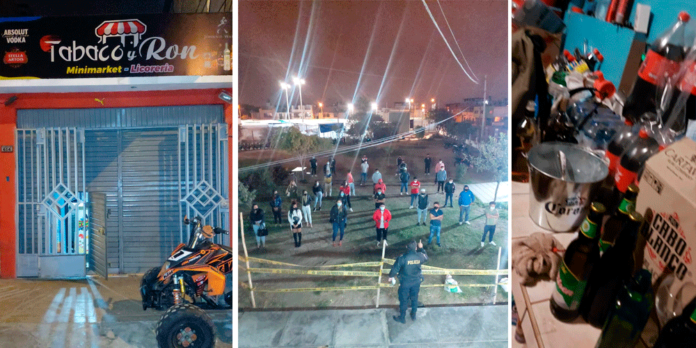 Trujillo: 34 intervenidos en fiesta clandestina durante el horario de toque de queda