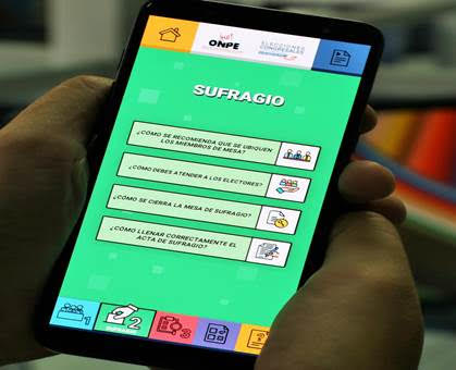 ONPE crea app de capacitación para miembros de mesa