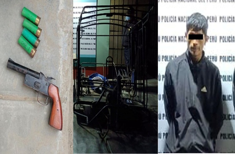 Capturan a sujeto que robó mototaxi cuando la estaba desmantelando