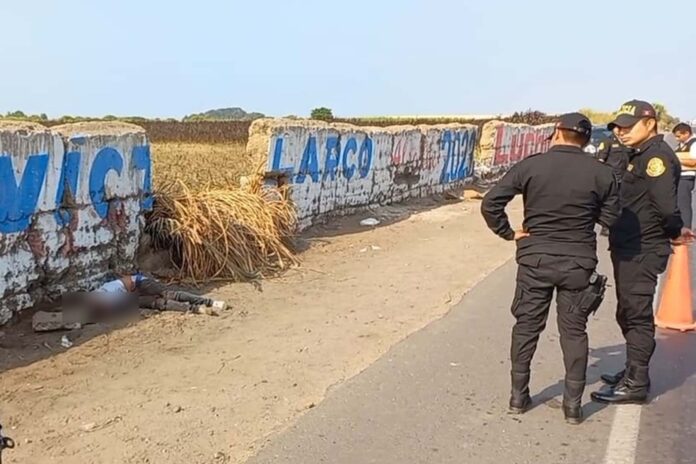 Hallan cadáver de hombre presuntamente asesinado en Víctor Larco