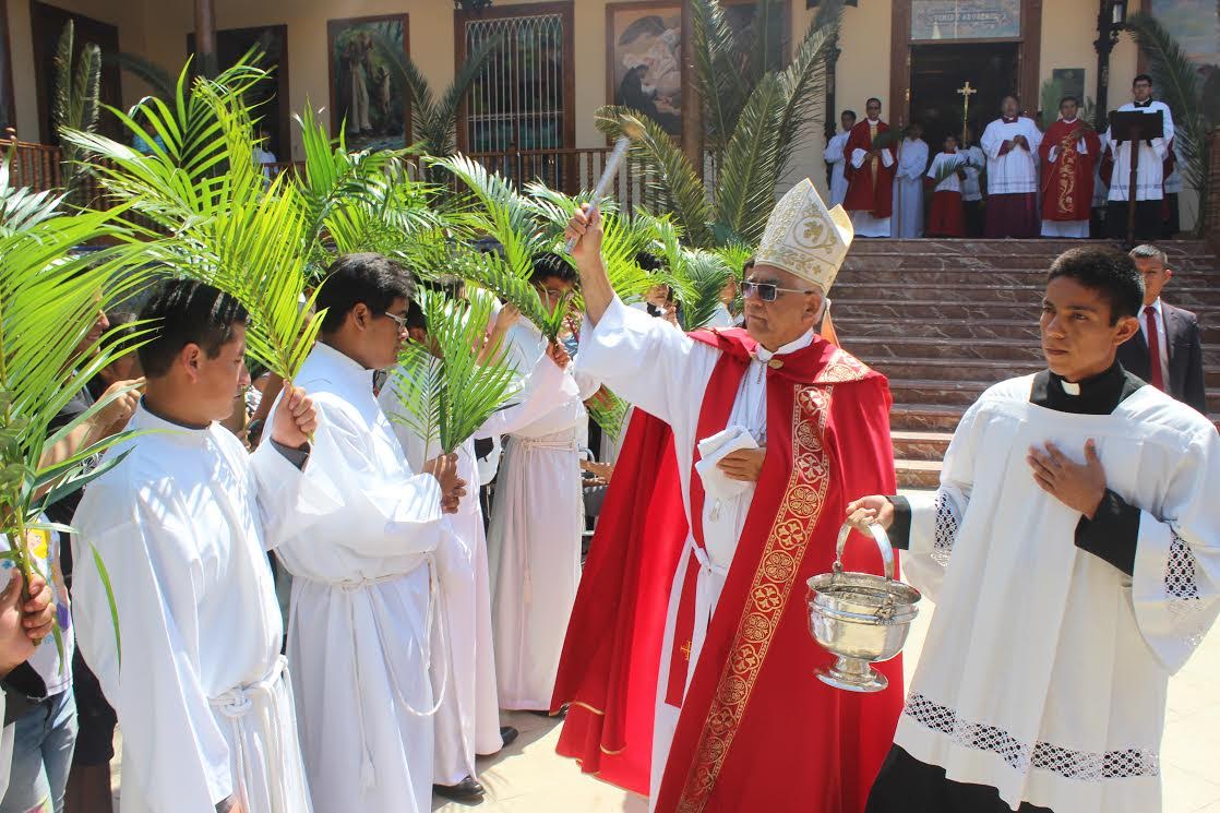 Arzobispo de Trujillo presidió Solemne Misa en Domingo de Ramos