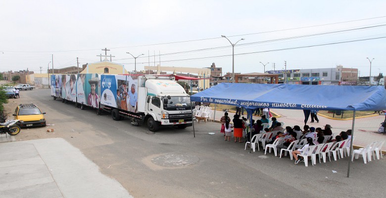 Hospitales móviles de la MPT atenderán en 18 campañas hasta mayo de este año