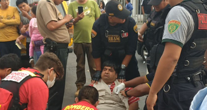 Trujillo: pasajero se fracturó la pierna al bajar de ómnibus en marcha 