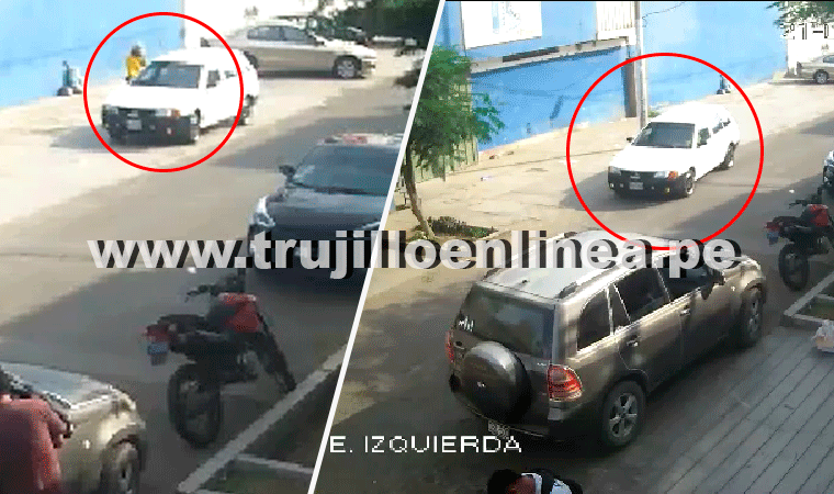 Ladrón se lleva auto estacionado cerca a centro comercial Albarracín en Trujillo