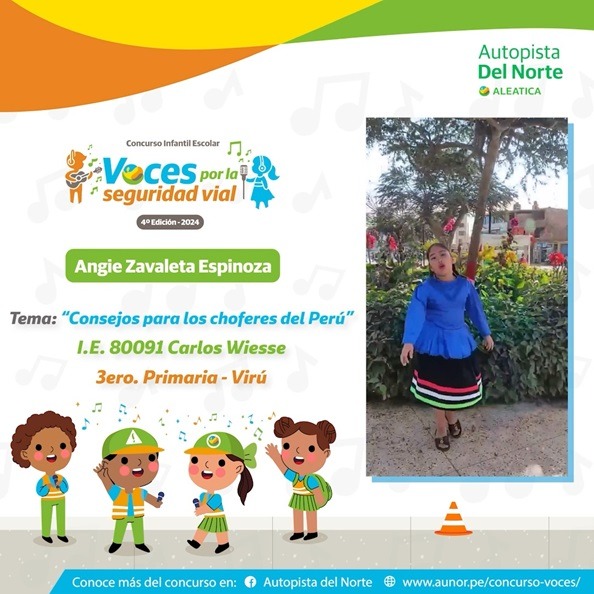 Más de 30 niños de ciudades del norte componen canciones cerca de la seguridad vial