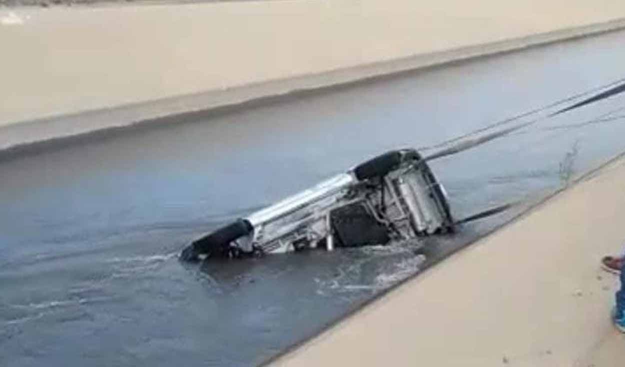 Chao: hallan cadáver de mujer desaparecida en accidente de auto que cayó a canal de riego