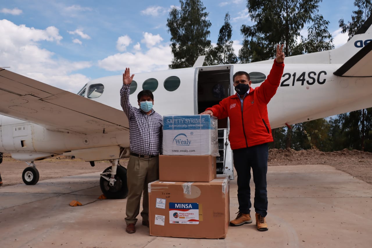 Arriban más de 3000 vacunas contra el covid-19 destinadas a Pataz 