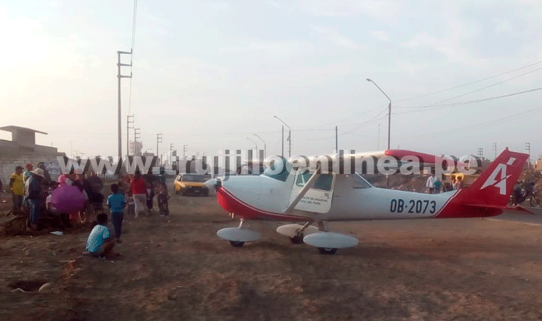 Tripulantes de avioneta se salvan de morir tras aterrizaje forzoso en Las Delicias