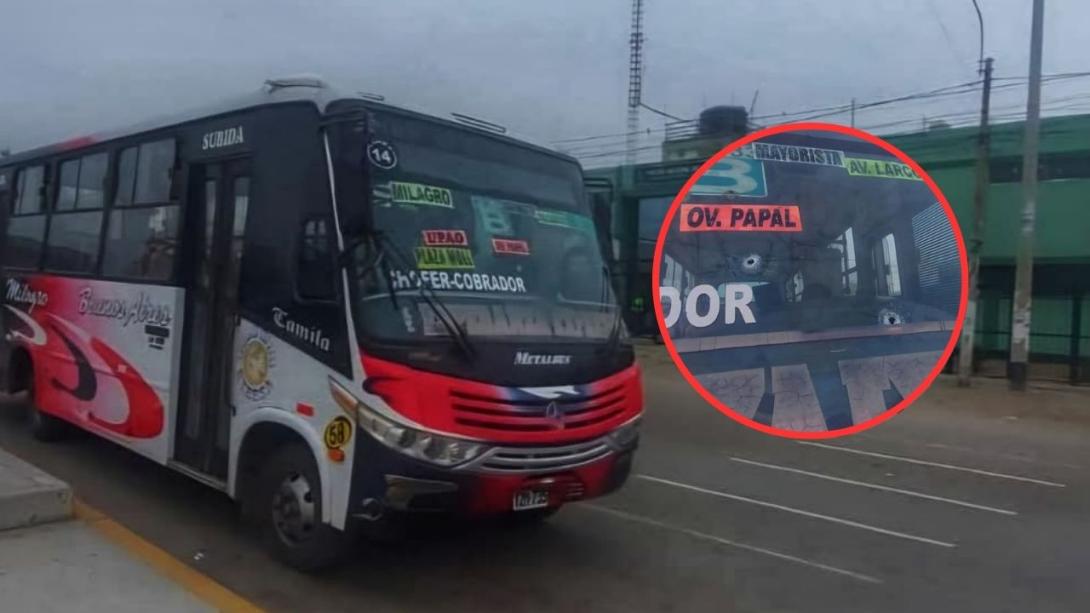 Delincuentes balean bus de Esperanza Express en El Milagro 
