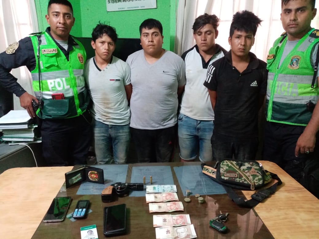 Pacasmayo: capturan a banda de asaltantes con arma de fuego