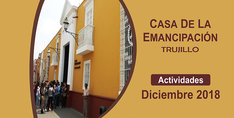 Programa de actividades en la Casa de la Emancipación para Diciembre 2018