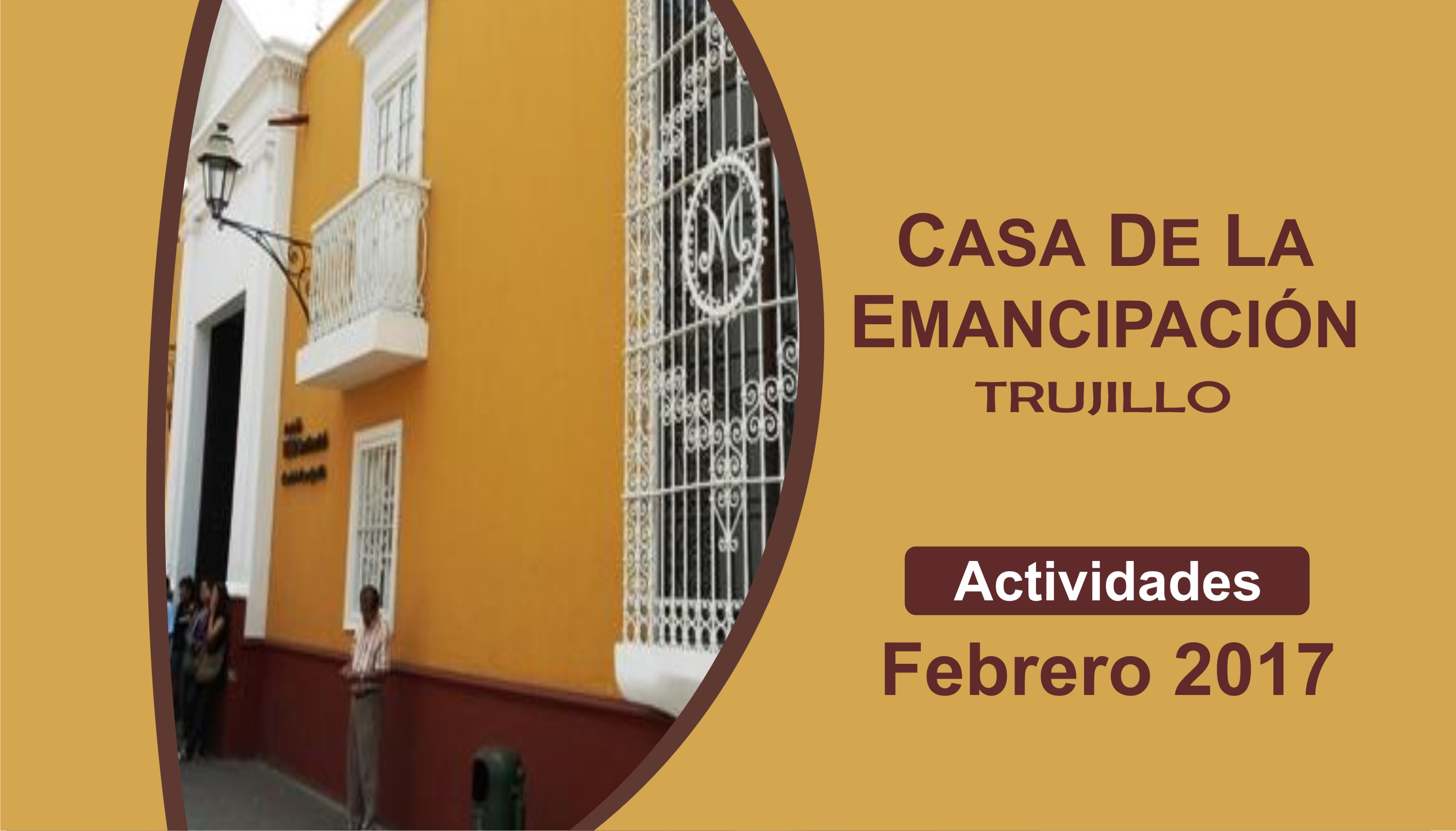 Programa de actividades en la Casa de la Emancipación para febrero 2017