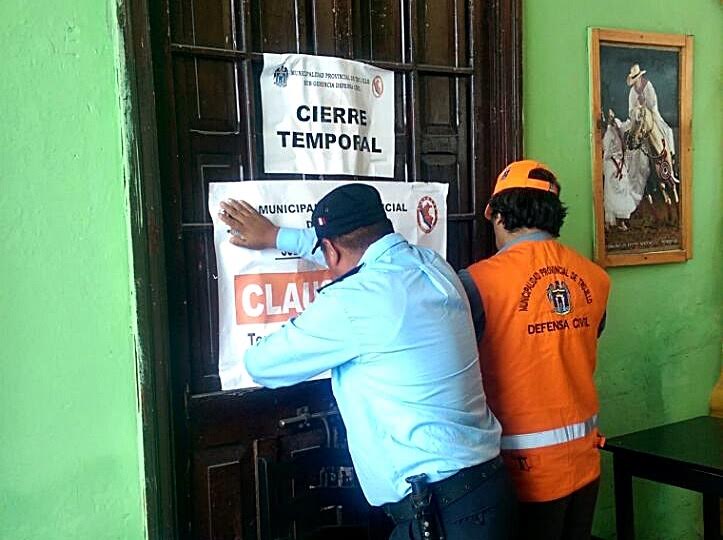 Trujillo: dos bares y cabinas de internet clandestinos fueron clausurados por la municipalidad