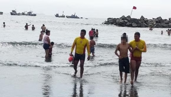 Trujillo: cinco bañistas son rescatados de la braveza de las playas de Moche y Salaverry  
