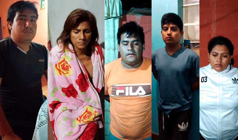 Caen 14 integrantes de banda criminal Los Causas Siempre Activos en Paiján