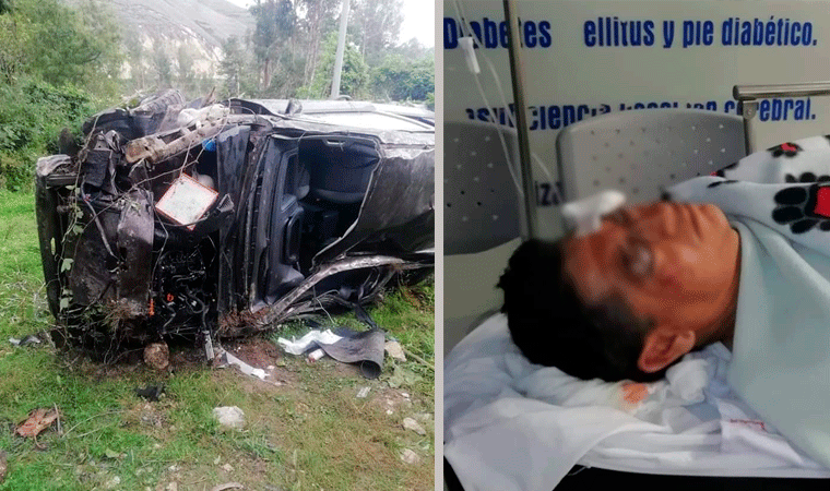 Alcalde de la provincia de Bolívar se salvó de morir al caer a un abismo de 200 metros