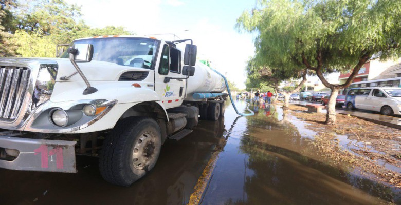 Municipio de Trujillo realiza trabajos de bombeo en calles de la ciudad tras lluvias