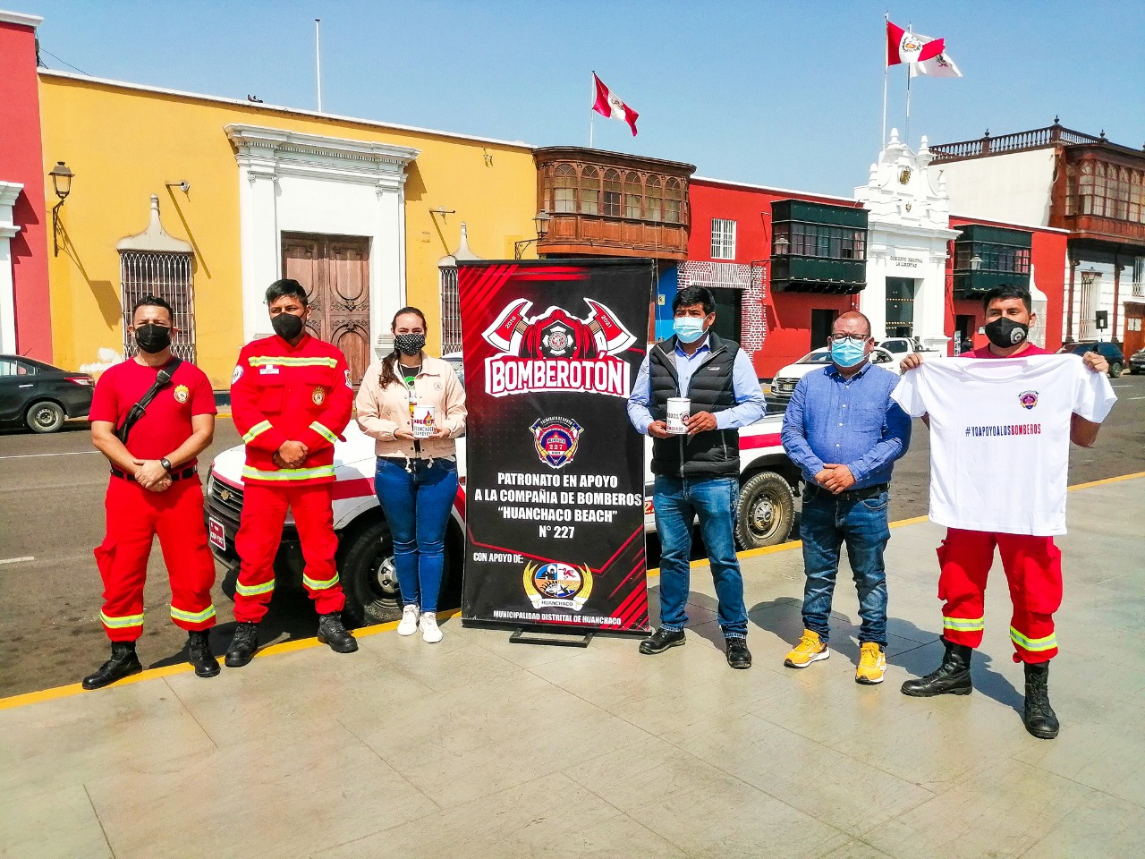 Realizan ‘bomberotón’ para implementar compañía de bomberos de Huanchaco