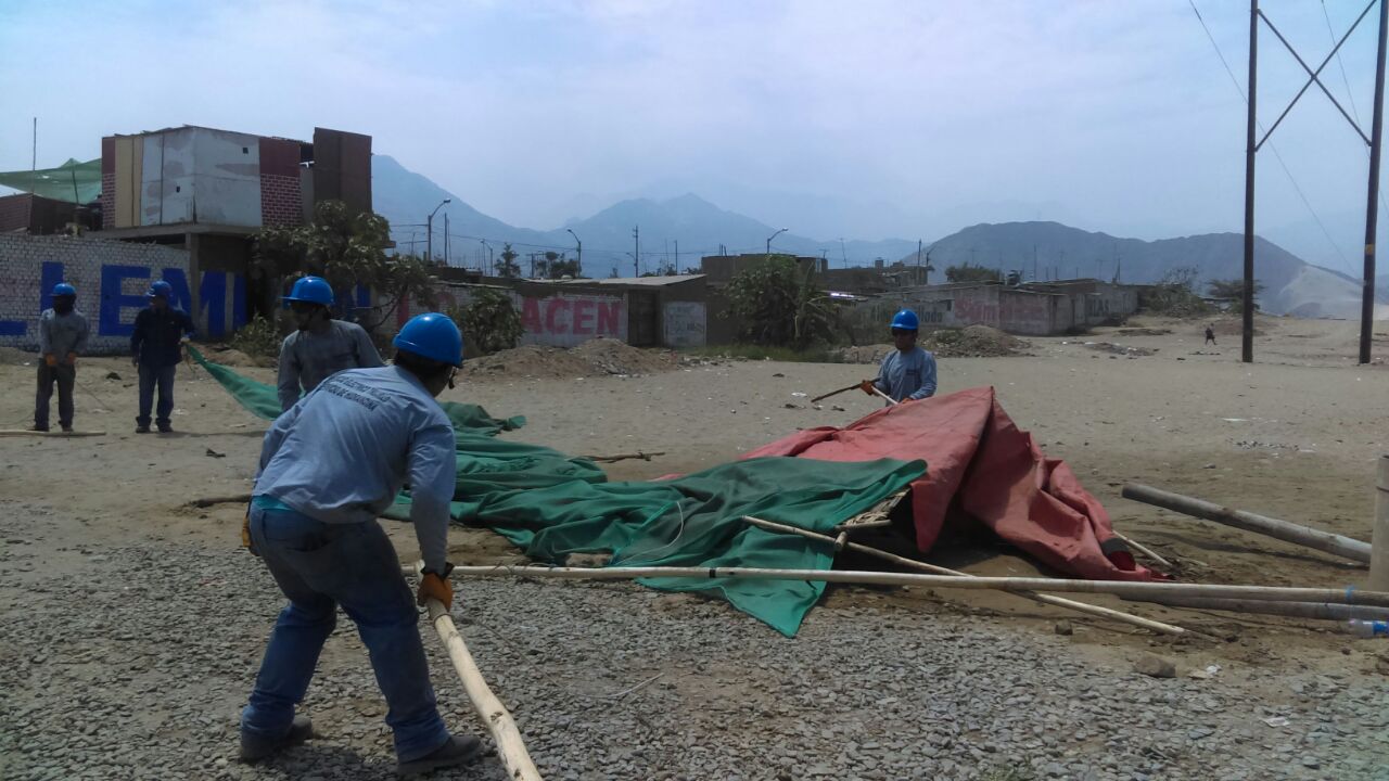 El Porvenir: erradican lavaderos de carro en zonas de alta tensión