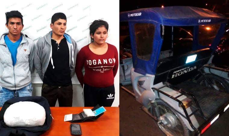 Los Cajabambinos caen con 4 kilos de droga en Florencia de Mora