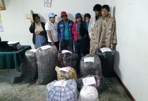 En Otuzco capturaron a familia dedicada a la venta ilegal de hoja de coca