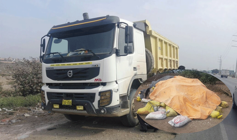 Trujillo: roban volquete y 30 toneladas de mineral, pero los recuperan en tiempo récord 