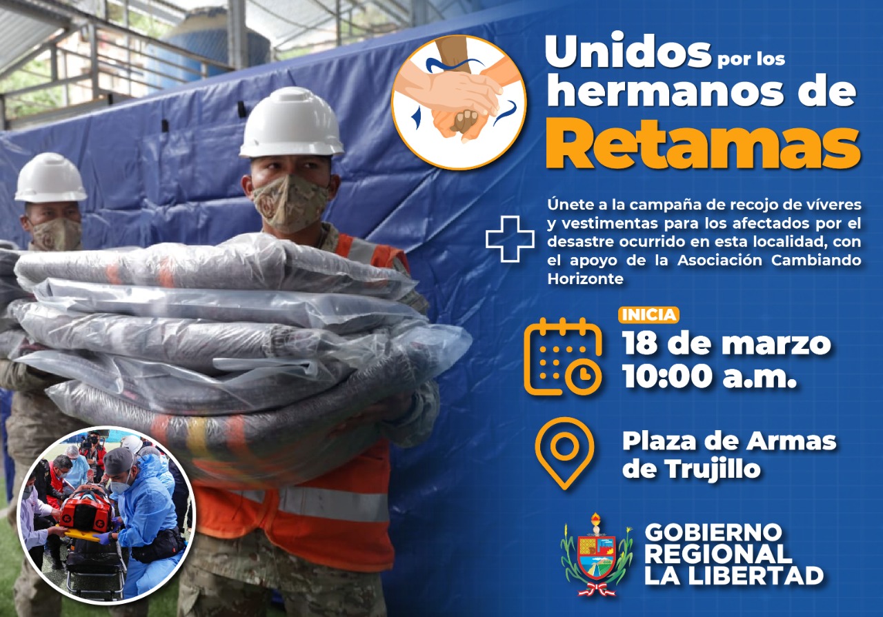 Realizan colecta para damnificados de Retamas 