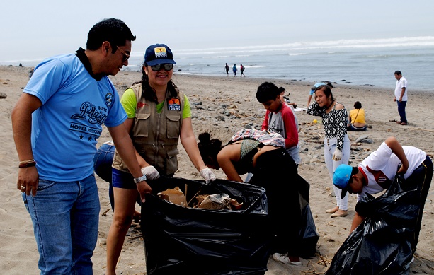 Instituciones se unen  para campaña de limpieza "Huanchaco te quiero limpio"