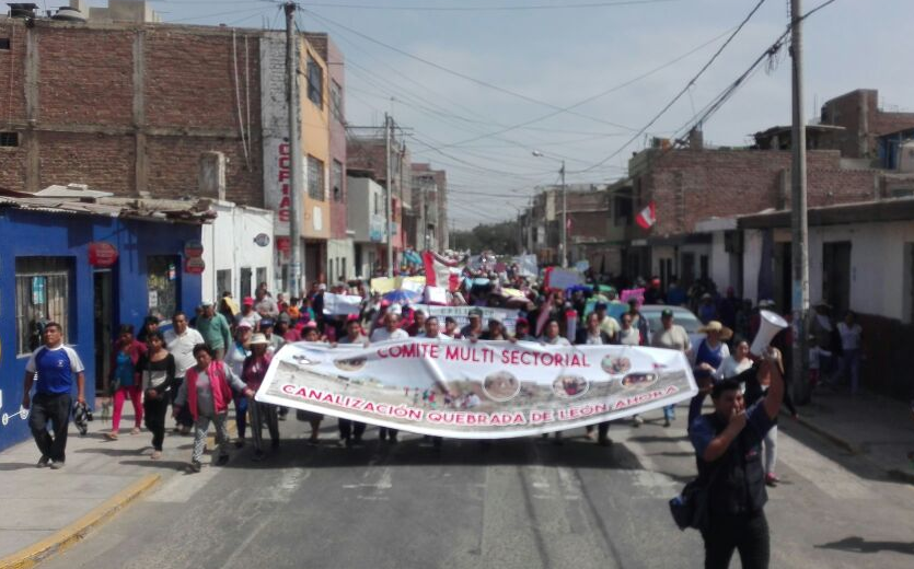 Huanchaco: vecinos anuncian segunda movilización para encausar quebrada el León