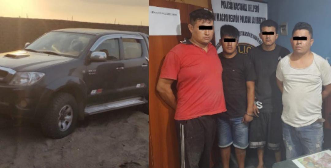 Cae banda de roba carros en Trujillo