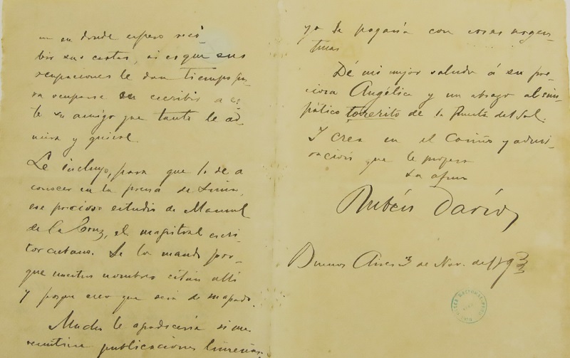 Cartas de la colección de Ricardo Palma son declaradas Patrimonio Cultural de la Nación