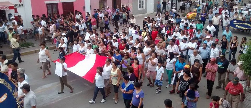 Población de Cartavio se volcó a las calles exigiendo Paz