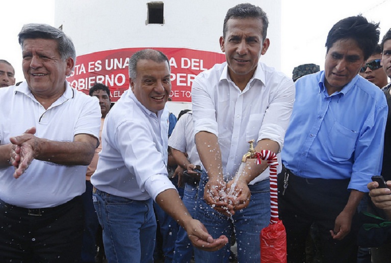 Presidente Humala inauguró seis obras de agua y saneamiento en Casa Grande