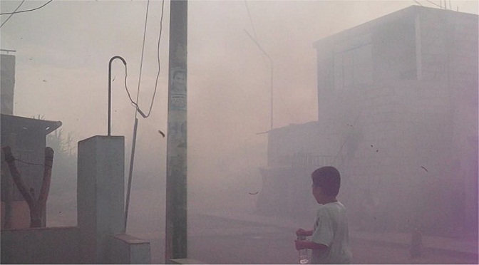 Humareda provocada por quema de plantaciones de caña alertó a pobladores de "Roma"