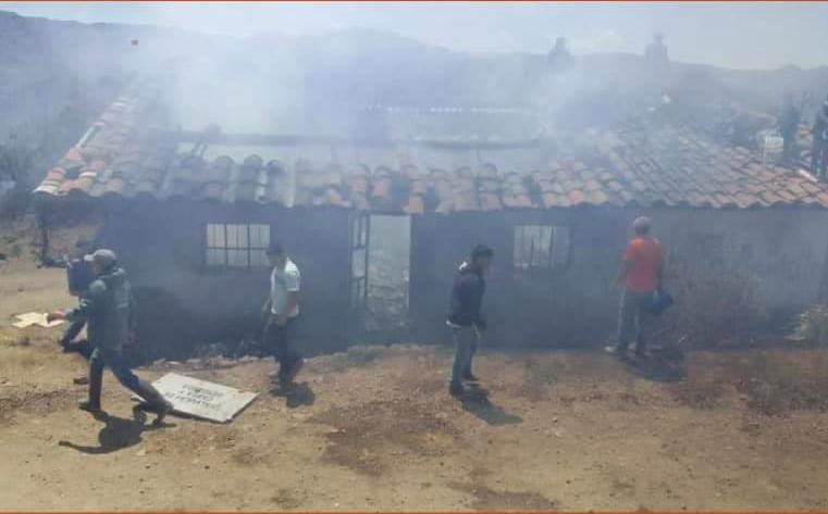 Cuatro niños y dos adultos sufrieron quemaduras en incendio de su vivienda en Otuzco