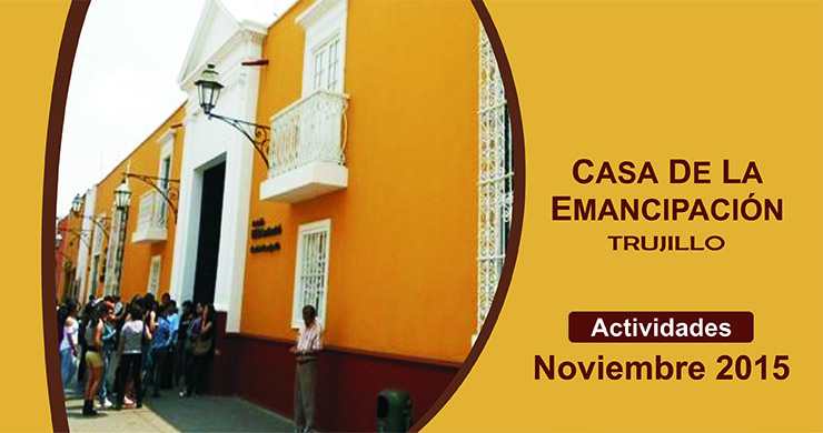 Programa de actividades en la Casa de la Emancipación para noviembre 2015