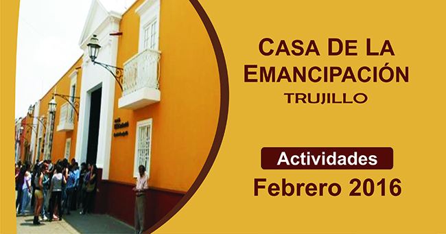 Programa de actividades en la Casa de la Emancipación para febrero 2016