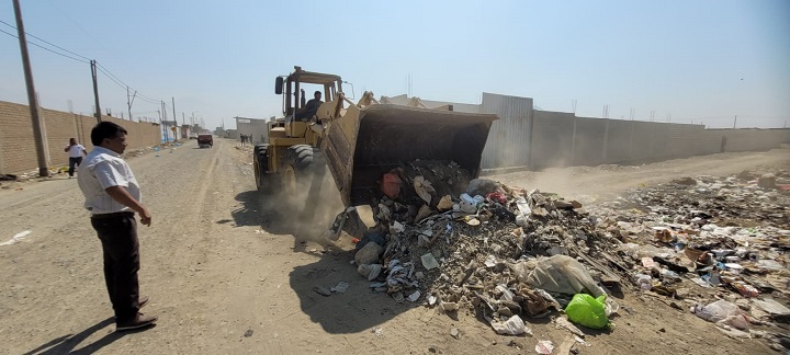 Municipalidad de El Milagro retira más de 150 toneladas de basura y desmonte  