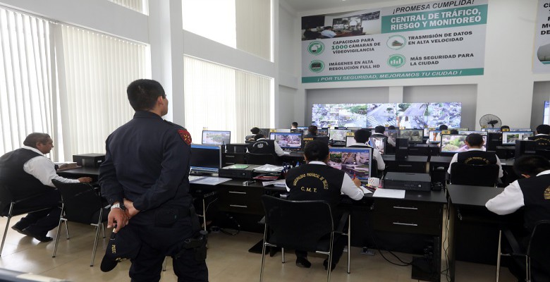 Más de 300 vídeos captados por Central de Monitoreo son entregados a las autoridades en Trujillo