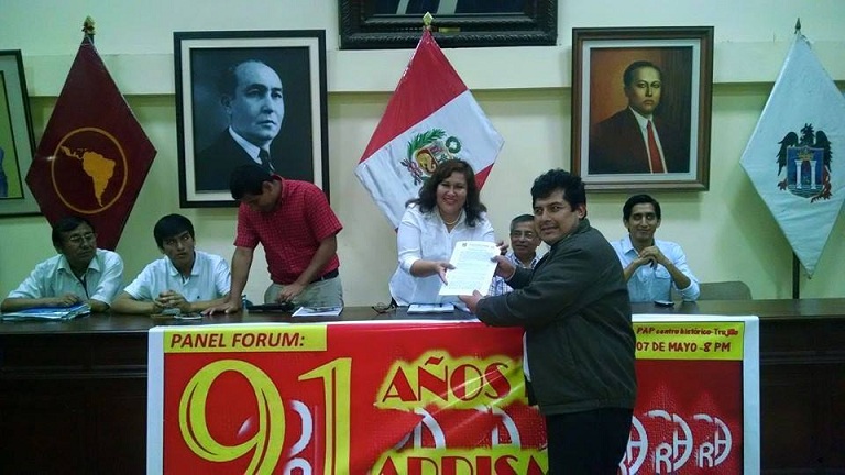 Ratifican a ganadores de elecciones internas del Partido Aprista