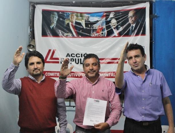 Hugo Quevedo es el nuevo dirigente regional de Acción Popular 