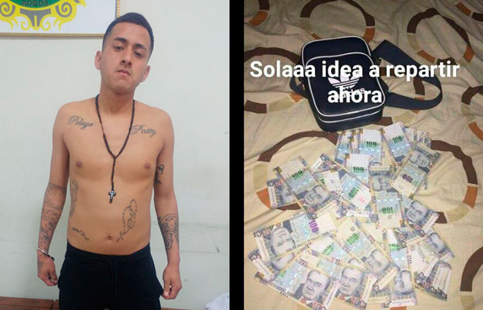 Trujillo: delincuente publicaba dinero robado en sus redes sociales