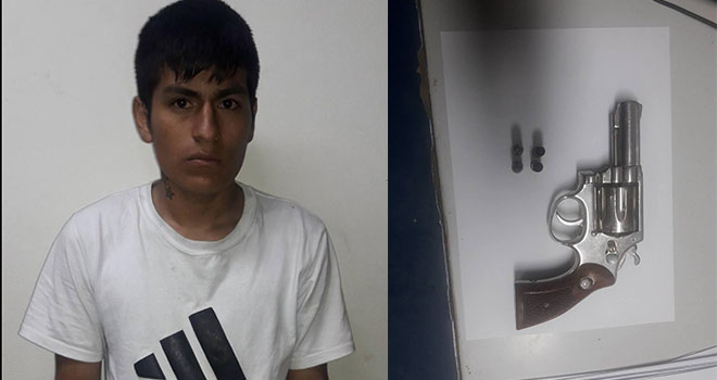 La Esperanza: detienen con revólver a  ladrón de micros